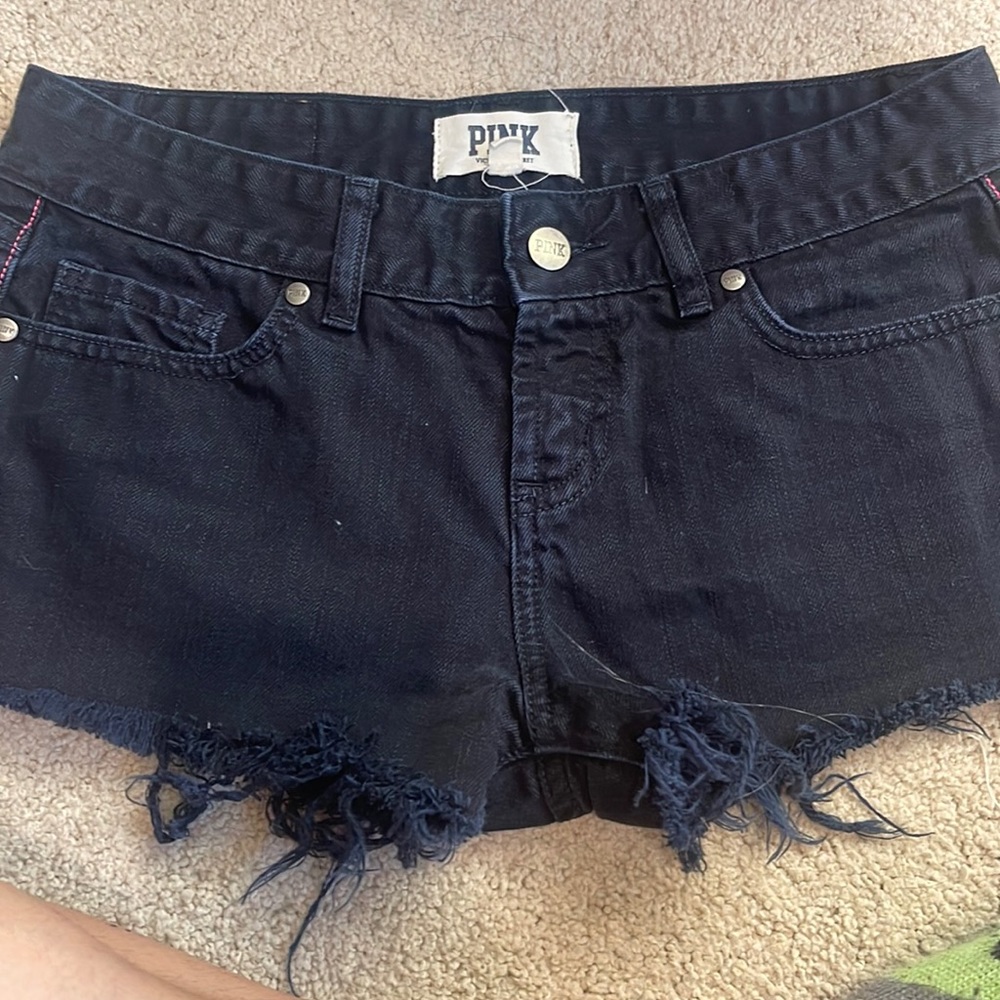 Black PINK jean shorts